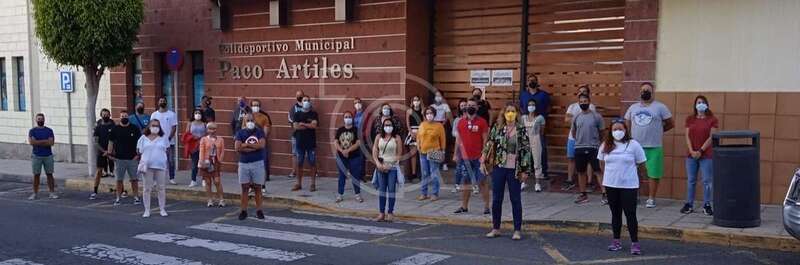 Imagen de una protesta de los extrabajadores de Lude/TA.